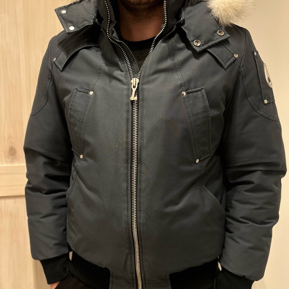 Men's Gray Moose Knuckles Jacket